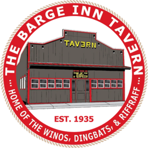 The Barge Inn Tavern circle badge logo